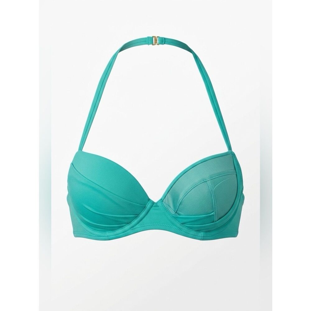 SEAFOAM GREEN UNDERWIRE PADDED VS SWIM TOP 32A - Picture 2 of 6